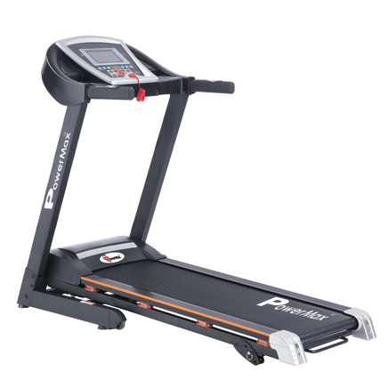 Powermax Fitness TDA-120 2HP (4HP peak) Motorized Treadmill with Auto-Inclination(Warranty: Motor-3 yrs; Other parts-1yr)