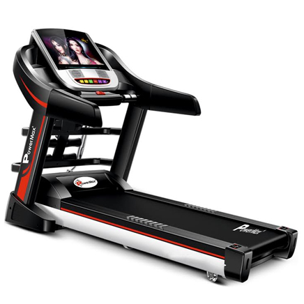 Powermax Fitness TDA-260 2HP (4HP peak) TOUCH SCREEN 7', WIFI Multifunction Motorized Treadmill with Auto-Inclination (Warranty: Frame-Lifetime; Motor-3years; Other parts-1year)
