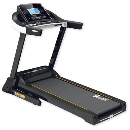 Powermax Fitness TDA-320 3HP (6HP peak) Motorized Treadmill with Auto-Inclination (Warranty: Motor-3 yrs; Other parts-1yr; Frame:Lifetime)