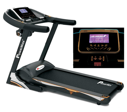 Powermax Fitness TDA-535 3HP (6HP peak) Motorized Treadmill with Auto-Inclination (Warranty: Motor-3 yrs; Other parts-1yr; Frame:Lifetime)
