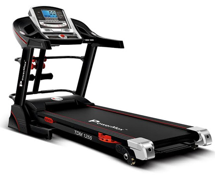Powermax Fitness TDM125S 2HP (4HP peak) Motorized Treadmill, Auto-lubrication (Warranty: Motor-3 yrs; Other parts-1yr)