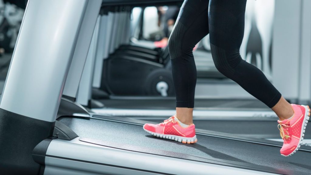 Lower-impact treadmill workout
