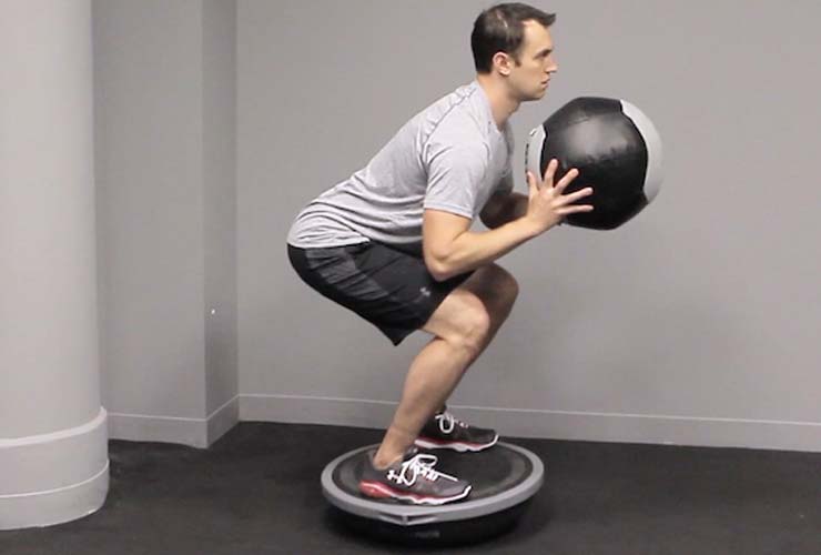 Bosu Ball Squats 